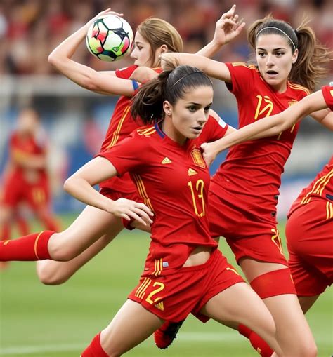 Premium Photo Spain Women S National Football Team Victory