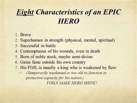 What Are The Qualities Of The Anglo Saxon Epic Hero