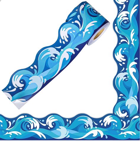 Amazon Whaline 66Ft Ocean Wave Bulletin Board Borders Sea Border