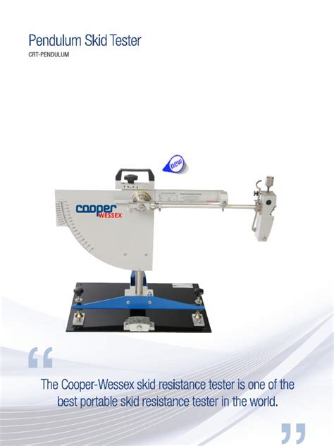 British Pendulum Skid Resistance Tester Pdf Friction Calibration