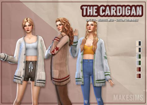 The Cardigan Mal On Patreon Sims Sims New Sims