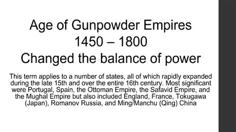 Gunpowder Empires What Is A “gunpowder Empire” Ppt Download