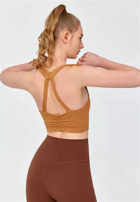 Buy HAPPY FRIDAYS Nude Yoga Sports Bra DSG781 2024 Online ZALORA