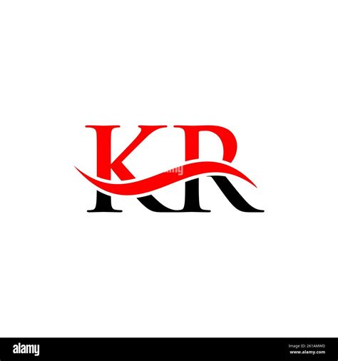 KR Combine Letter Logo Vector Template. Letter KR Logo Design Modern Typography Sign Stock ...