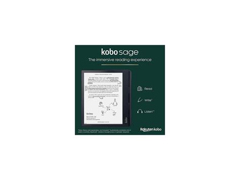 Kobo Sage 8 E Book Reader E Ink Carta HD ComfortLight PRO