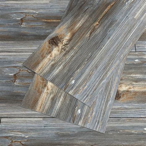 Veelike Pack X Blue Reclaimed Wood Vinyl Flooring Peel And