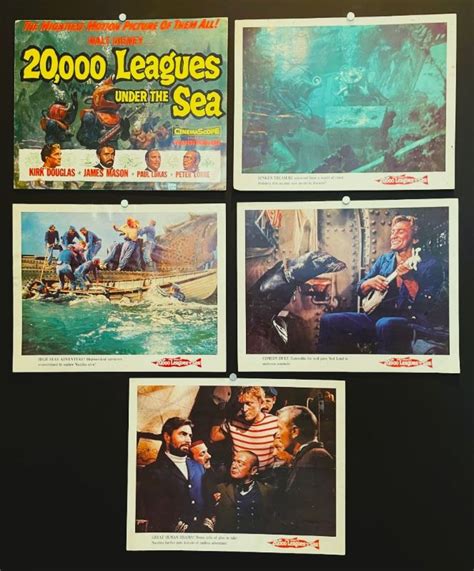 20,000 Leagues Under the Sea (1954) – Original Lobby Cards Movie Poster ...