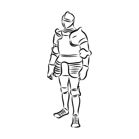 knight's armor vector sketch 36438953 Vector Art at Vecteezy