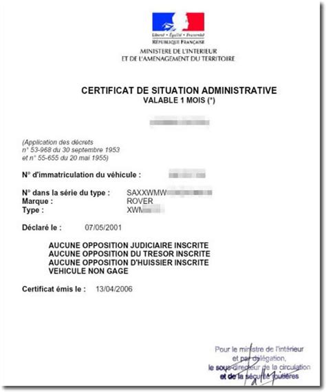 Exemple D Attestation De Vente Voiture