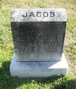 Jacob Foust Monumento Find A Grave