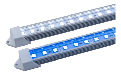 Luminária Led Branco 10 000k E Azul Royal Aquário Marinho 1m