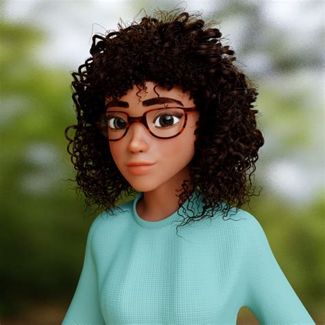 Curly Girl Finished Projects Blender Artists Community