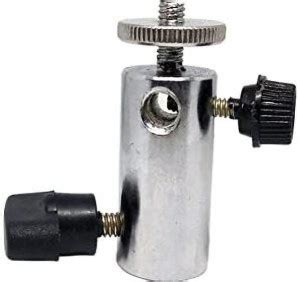 FND Umbrella Stud Sungun Video Light Clamp Bracket For Flash Accepts Hot Shoe Rotating Flash