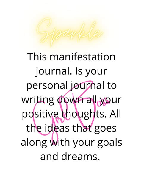 Girl Boss Manifesting Journal Etsy