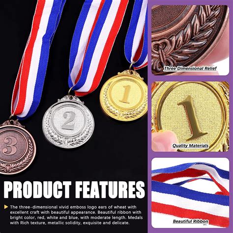 Buy Swpeet Pcs Winner Medals Gold Silver Bronze Award Medals St