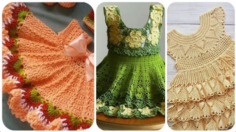 Gorgeous Adorable Ideas Of Crochet Babay Girls Frocks Designs