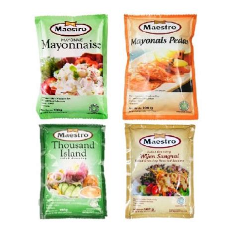 Jual Maestro Mayonaise Original Mayo Pedas Thousand Island Wijen