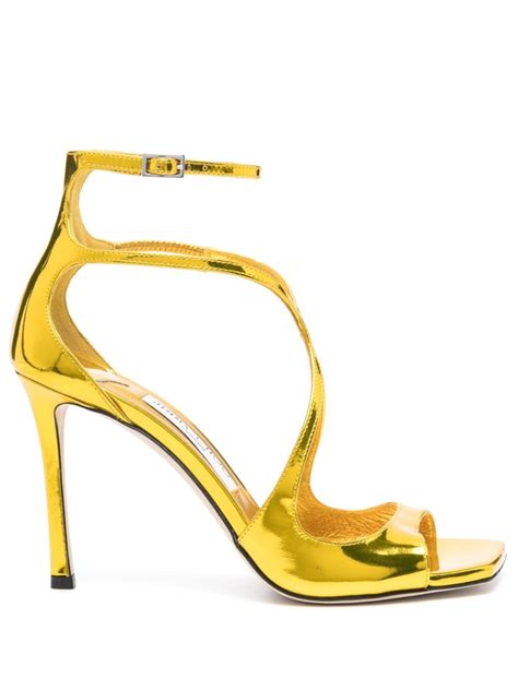 Jimmy Choo Azia Mm Sandals Geel Schoenen Nl