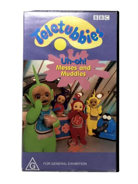 TELETUBBIES - UH-OH! Messes And Muddles (VHS, 1998) PAL $9.99 - PicClick AU