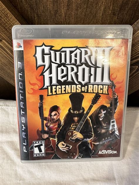 Guitar Hero Lll 3 Legends Of Rock Playstation 2 PS2 2007 Complete