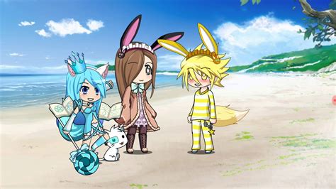 Pikachu X Evee Ft Evee Pikachu Katelyn Alice Angel Bendy Apple Bloom