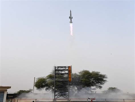 India Flight Tested Vertical Launch Short Range Surface To Air Missile