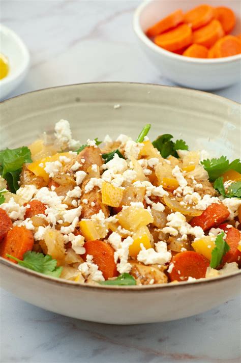 Red lentil salad with chicken - Marie Food Tips