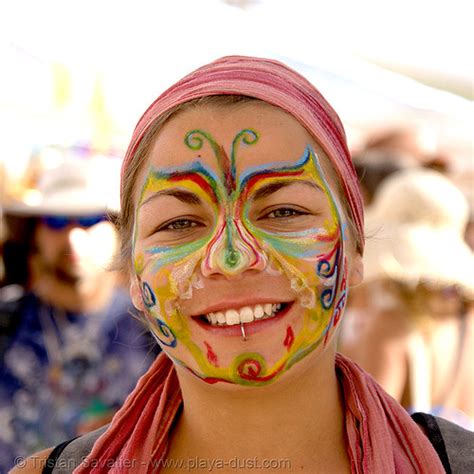 Hippie Face Paint Men