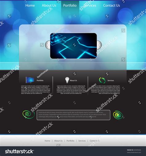 Eps10 Colorful Web Page Layout Vector - 65945026 : Shutterstock