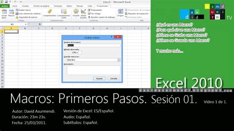 Macros en Excel 2010 Cómo Crear y Grabar una Macro con la Grabadora de