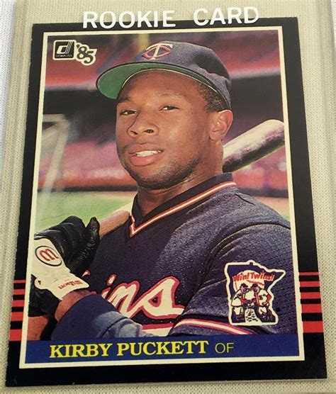 Lot Donruss Kirby Puckett Minnesota Twins Rookie Card