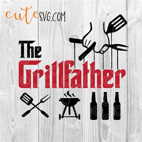 Svg Grill Svg Barbecue Svg Silhouette Fathers Day Svg Chef Svg Bbq