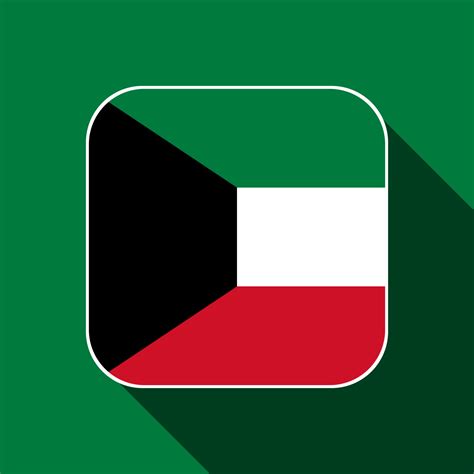 Kuwait flag, official colors. Vector illustration. 11480790 Vector Art ...