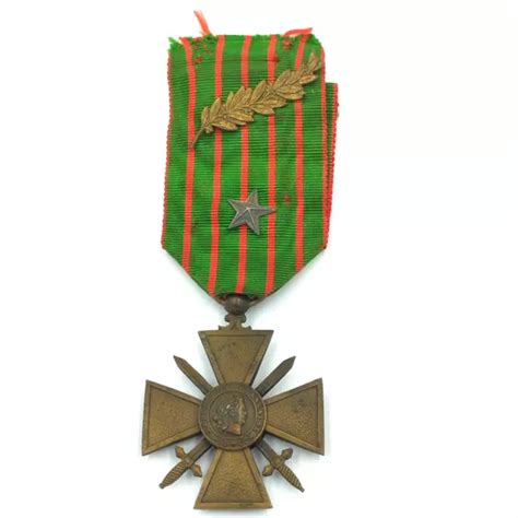 H O Belle M Daille Militaire Croix De Guerre Verdun Ww