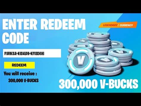 Redeem Fortnite V Bucks Code - 08/2021