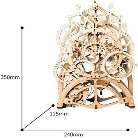 ROKR LK501 Pendulum Clock 3D Wooden Puzzle Kit