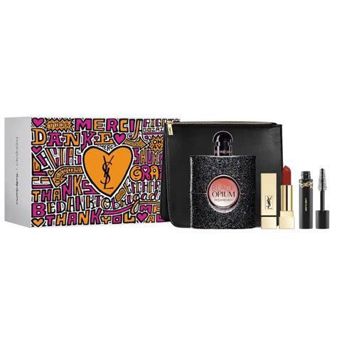 Yves Saint Laurent Black Opium Gift Set With Ml Edp Spray