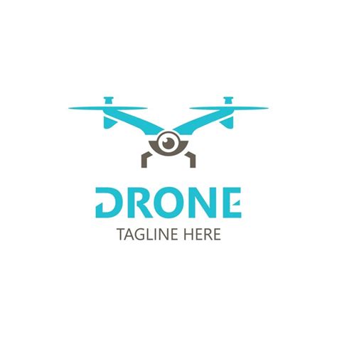 Premium Vector Drone Aerial With Camera Vector Template Icon Logo