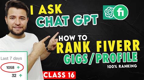 I Ask Chat Gpt To Rank Fiverr Gig On First Page In Hours Free Tool