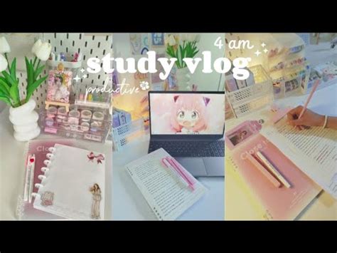 Am Study Vlog Productive Morning Lote Of Note Taking Youtube