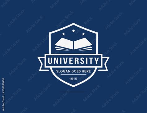 University college school logo template Stock Vector | Adobe Stock