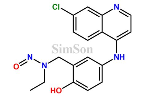 N Nitroso N Desethyl Amodiaquine CAS No NA Simson Pharma Limited