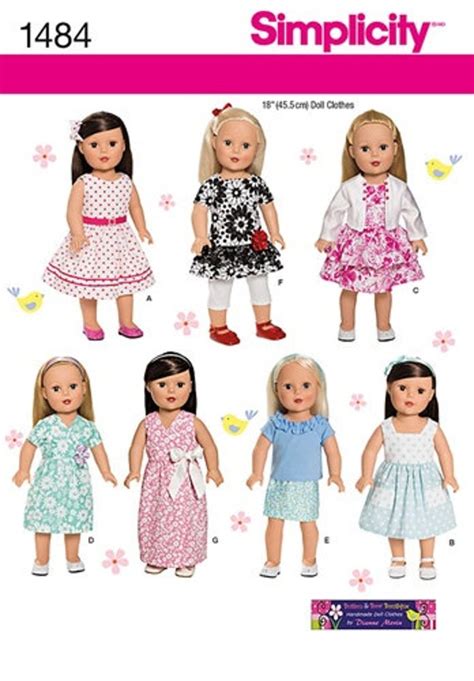 Doll Clothes Pattern Fits American Girl Doll Skirt Tops