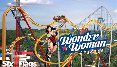 Así es la nueva montaña de Six Flags Wonder Woman Coaster Industrias