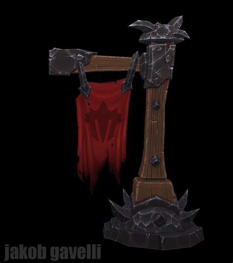 Iron Horde Handpainted Banner Props Concept Concept Art Characters