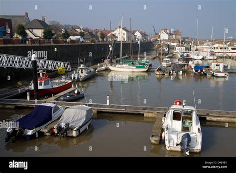 Watchet harbour Somerset England Stock Photo - Alamy