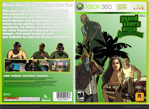 Grand Theft Auto San Andreas Xbox Box Art Cover By Master Chief