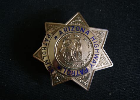 Arizona Highway Patrol Badge 1950's , 7 Point Star Badge Historic ...