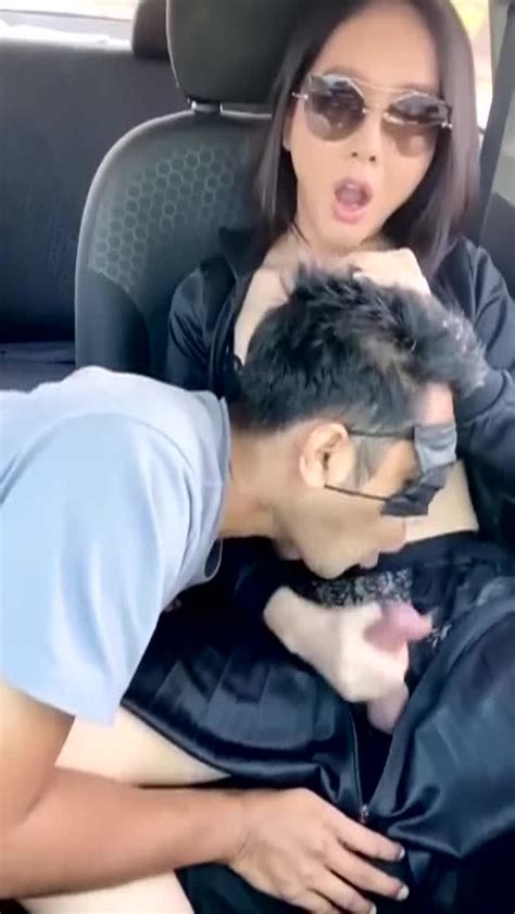 Hot Ladyboy Cum In Guys Mouth In Car