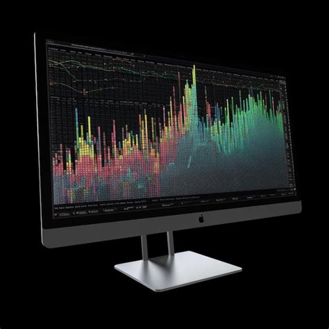Un Monitor De Computadora Con Un Gr Fico En La Pantalla Foto Premium